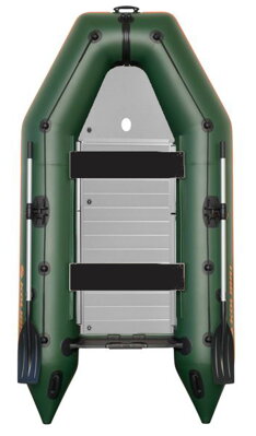 Kolibri Gumicsónak KM-360 D zöld, merevített alumínium padló, felfújható gerinc