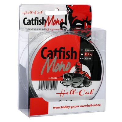Hell-Cat Catfish Mono Clear harcsázó monofil zsinór, 0,65mm, 300m