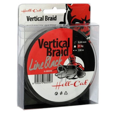 Hell-Cat Braid Line Vertical Black Harcsázó zsinór 0.37mm, 33kg, 150m