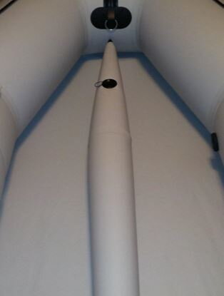 Kolibri Gumicsónak KM-260 D fehér, merev padló, felfújható gerinc