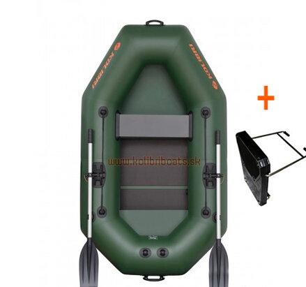 Kolibri Gumicsónak K-220 T zöld, lamellás padló+motortartó