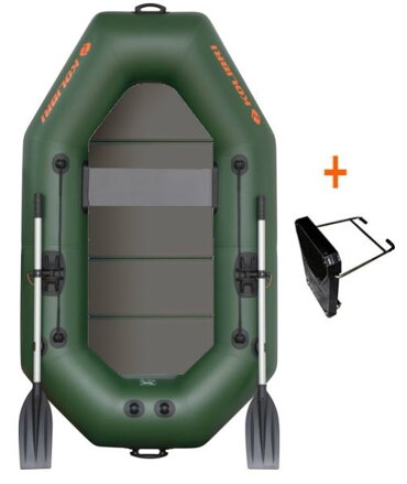 Kolibri Gumicsónak K-220TP,  zöld, merev padló+motortartó