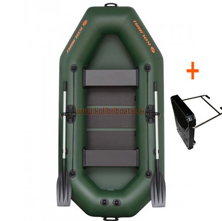 Kolibri Gumicsónak K-280 T zöld, lamellás padló+motortartó