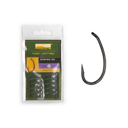 PB Products KD Curved Hook bojlis horog 8-as