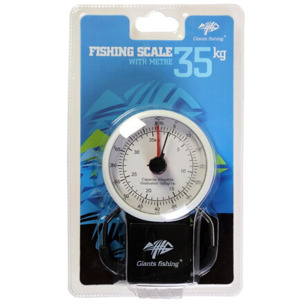 Mérleg mérőszalaggal Giants Fishing Scale 35kg