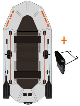 Kolibri Gumicsónak K-250 TP Profi fehér, merev padló+motortartó