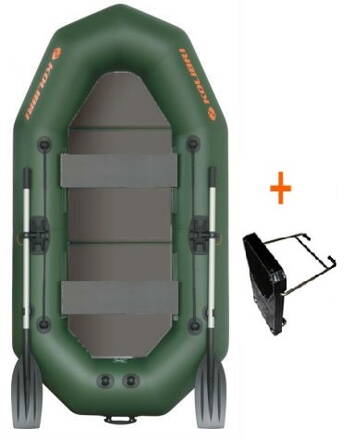 Kolibri Gumicsónak K-250 TP Profi zöld, merev padló+motortartó