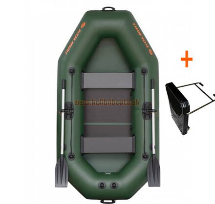 Kolibri Gumicsónak K-240 T zöld, lamellás padló+motortartó