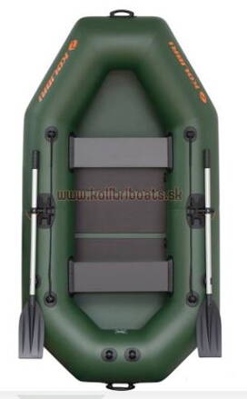 Kolibri Gumicsónak K-240 zöld, lamellás padló