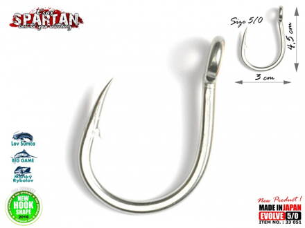 Esox Spartan EVOLVE Hook Harcsázó horog 5/0 - 4db