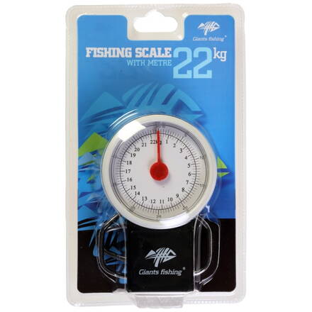 Mérleg mérőszalaggal Giants Fishing Scale 22kg