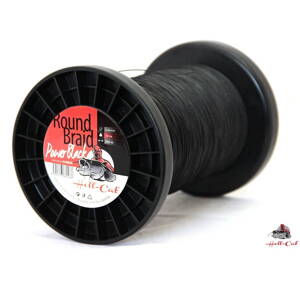Hell-Cat Round Braid Power Black Harcsázó fonott zsinór 0,80mm, 100kg, 1000m