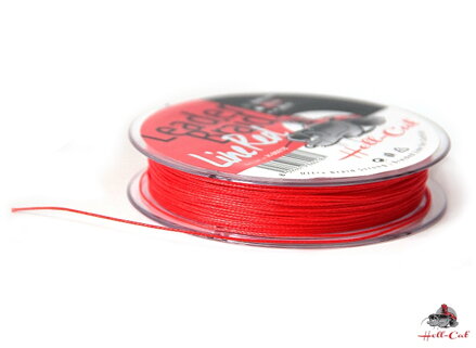 Hell-Cat Harcsázó előke zsinór Leader Braid Line Red 20m