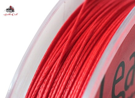 Hell-Cat Harcsázó előke zsinór Leader Braid Line Red 20m