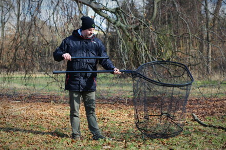 Giants Fishing Deluxe Landing Net Rubber Bojlis Merítőháló 85x75cm