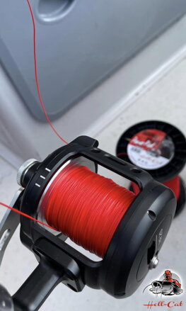 Hell-Cat Round Braid Power Red Harcsázó fonott zsinór, 1000m