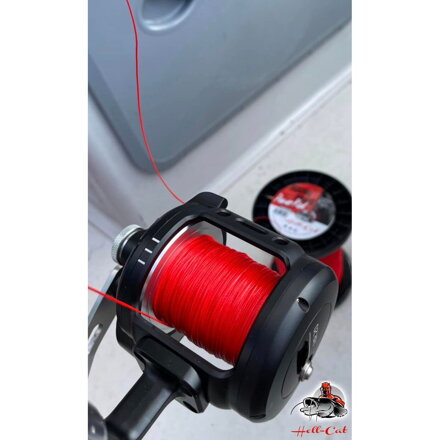 Hell-Cat Round Braid Power Red Harcsázó fonott zsinór, 1000m